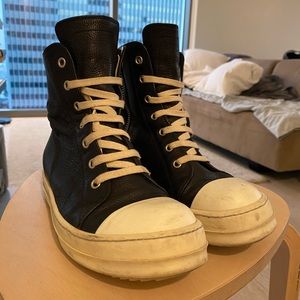 Rich Owens Leather High Tops Sneakers
